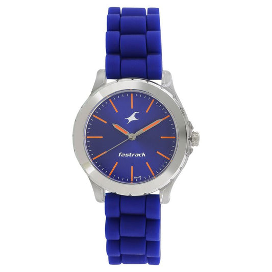 Fastrack, Men's, Analog Watch, Blue Dial, with Silicone Band, FA-68009PP07