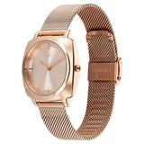 Fastrack Stunners Quartz Analog Women's Watch With Rose Gold Dial and Stainless Steel Strap,68043WM01