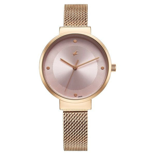 Fastrack, Men's, Analog Watch, Gold Dial, with Stainless Steel Band, FA-68045WM02