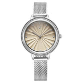 Fastrack Stunners Quartz Analog Women's Watch With Ivory Dial and Stainless Steel Strap, 68048SM02