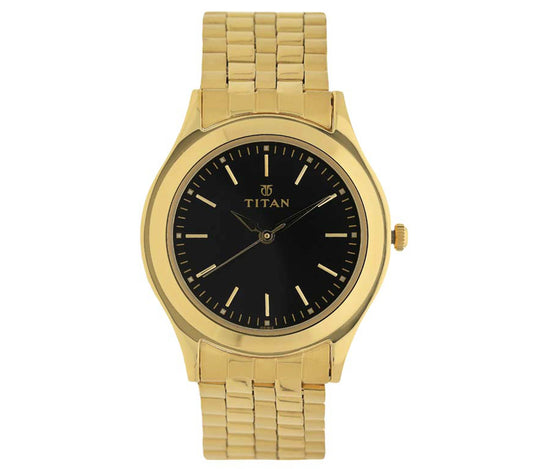 Titan, Men, Analog, Watch, Black Dial, Stainless steel Strap, 1648YM03