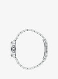 Lee Cooper Women's Date Analog Watch with Silver Dial and Blue Stainless Steel Band, LC08394.390