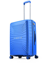 Carlton Carnival Plus 55cm Blue 8 Wheel Hard Top Trolley, CARNIVALPLUS55BLU