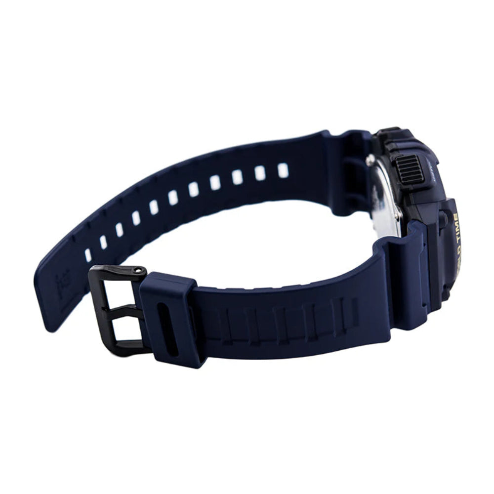 Casio Men's Watch Analog & Digital Combo, Black Dial Blue Resin Strap, AEQ-110W-2AVDF product image