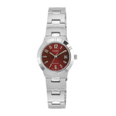 Casio Women's Watch Analog, Maroon Dial Silver Stainless Steel Strap, LTP-1241D-4A2DF product image