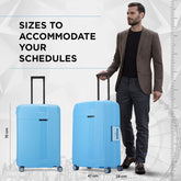 Carlton Vault 70cm 8 Wheel Hard Top Trolley-Blue, VAULT70BLU