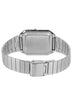 Casio Vinatge Unisex Watch Digital White Dial With Silver Stainless Steel Band, CA-500WE-7BDF
