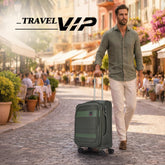 VIP Triumph 57cm, 8 Wheel Soft Case Trolley - Ivory Green, TRIUMPH57IGR