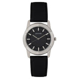 Sonata Men's Watch Analog Black Dial With Black Leather Strap, 7100SL01