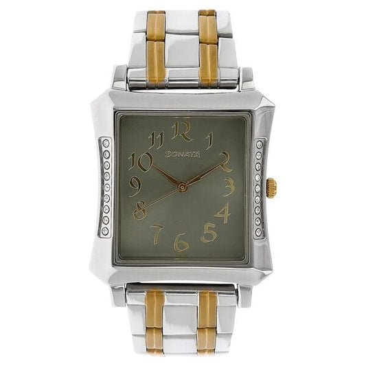 Sonata, Men, Analog, Watch, Grey Dial, Stainless steel Strap, 7106BM01