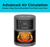 Black+Decker 8-in-1 Digital Air Fryer 3.5L 1500W, Black, AF3550-B5