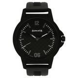 Sonata Men's Watch Analog Black Dial With Black Plastic Strap, 7119PP02