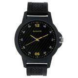 Sonata Men's Watch Analog Black Dial With Black Plastic Strap, 7119PP04