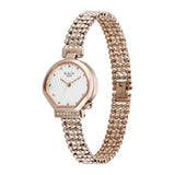 Titan Raga Spotlight Women's Quartz Analog Watch, Cream Dial, Rose Gold11 Metal Strap, TI-95432WM01