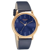 Sonata Men's Watch Analog Blue Dial With Blue Leather Strap, 7128WL05