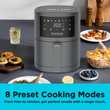 Black+Decker 8-in-1 Digital Air Fryer 3.5L 1500W, Black, AF3550-B5