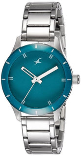 Fastrack, Women's Watch Analog, Blue Dial Stainless Steel Strap, 6078SM01