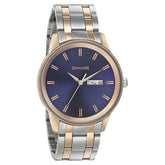 Sonata Men's Watch Analog Blue Dial With Stainless Steel Band, 7133KM02