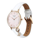Titan Raga Showstopper Women's Watch Analog Mother of Pearl Dial with White Leather Strap, 95274WL03