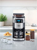 Black+Decker 12 Cups Drip Coffee Maker with Built-in Grinder 900W, DCMG1000-B5