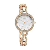 Titan Raga Showstopper Women's Watch Analog Mother of Pearl Dial with Rose Gold Stainless Steel Band, 95272WM01