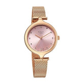 Titan Raga Showstopper Women's Watch Analog Pink Dial with Rose Gold Mesh Band, 95268WM01