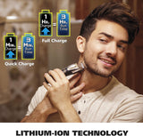 Wahl Lithium Ion Total Beard Grooming Trimmer, Cordless Precision for Full Beard Maintenance 1050-0410