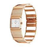 Titan Raga Ethereal Quartz Analog Women's watch with White Mother Of Pearl Dial and Rose Gold Stainless Steel Strap, 95300WM01