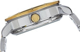 Seiko 21 Jewels Men's Automatic Watch Analog White Dial with Two-Toned Stainless Steel Band, SNK892K