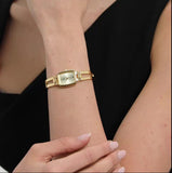 Titan Women's Watch Karishma Collection Analog, Champagne Dial Gold Stainless Strap,2131YM04