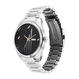 Fastrack Fleek Men's Watch Analog Black Dial with Silver Stainless Steel Band, 3313SM01