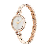 Titan Raga Women's Watch Analog White Dial with Rose Gold Stainless Steel Band, 95278WM01