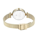 Titan Raga Showstopper Women's Watch Analog Silver Dial with Gold Mesh Band, 95268YM01