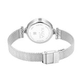 Titan Raga Showstopper Women's Watch Analog Pink Dial with Silver Mesh Band, 95268SM01