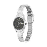 Titan Lagan Women's Watch Analog Black Dial with Silver Stainless Steel Band, 2656SM03