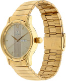 Titan Men's Watch Karishma Collection Analog, Champagne Dial Gold Stainless Strap, 1580YM05