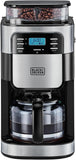 Black+Decker 12 Cups Drip Coffee Maker with Built-in Grinder 900W, DCMG1000-B5