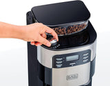 Black+Decker 12 Cups Drip Coffee Maker with Built-in Grinder 900W, DCMG1000-B5