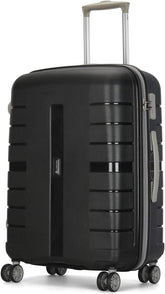 Carlton 55cm, 4 Wheel Hard Trolley Voyager, Black, VOYAGER55B