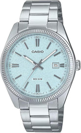 Casio Men's Watch Analog Torquoise Dial With Stainless Steel Band, MTP-1302DA-2A2VDF