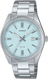 Casio Men's Watch Analog Torquoise Dial With Stainless Steel Band, MTP-1302DA-2A2VDF
