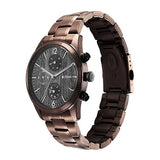 Titan Neo Splash Men's Multifunction Watch Analog Black Dial With Brown Stainless Steel Band, 1805KM08