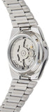 Seiko 21 Jewels Arabic Dial Men's Watch Analog Black Dial with Silver Stainless Steel Band, SNK063J5