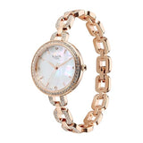 Titan Raga Showstopper Women's Watch Analog Mother of Pearl Dial with Rose Gold Stainless Steel Band, 95272WM01
