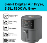 Black+Decker 8-in-1 Digital Air Fryer 3.5L 1500W, Black, AF3550-B5