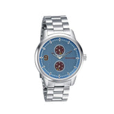 Sonata Men's Watch Analog Blue Dial With Stainless Steel Band, 7139SM03