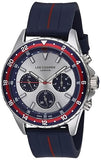 Lee Cooper Men's Multifunction Watch Silver Dial With Dark Blue Silicone Strap,LC07210.339