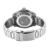 Titan Zero Hour Diver's 300M Automatic Watch for Men, Blue Dial with Silver Stainless Steel Bracelet and Blue FKM Strap, 10069KM01