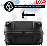 VIP Quest Plus 55cm, 8 Wheel Hardcase Trolley ,Jet Black, QUESTPLUS55BLK