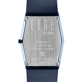 Titan Edge Whimsey Blue Dial Blue Stainless Steel Watch for Men, 10056QM02